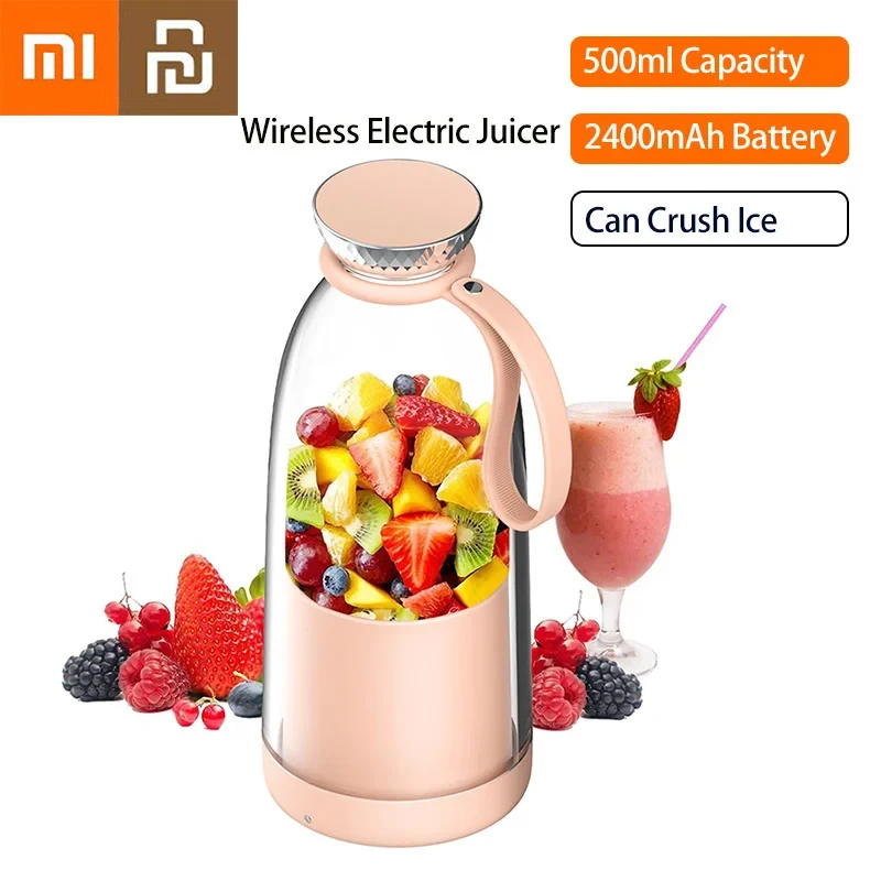 

Xiaomi Youpin Portable juicer Fresh Juice Bottle Blender Plus 500ml Wireless Fruit Mixers 2400mAh Food Milkshake Ice Crush Cup