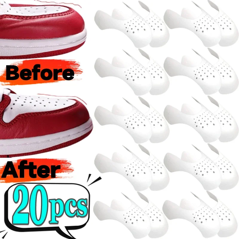 Shoe Anti-Crease Protector - 10 Pairs Sneaker Guard & Shoe Stretcher
