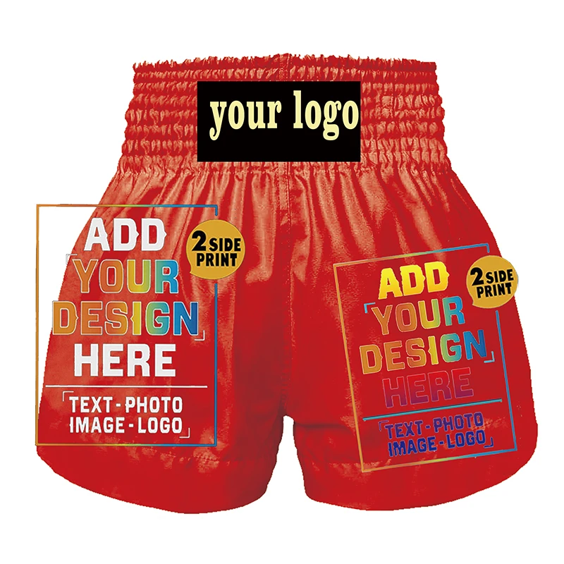 Men's and Women's Sports Shorts Boxing training jersey Muay Thai bo strike fitness pants MMA comfortable fighting suit