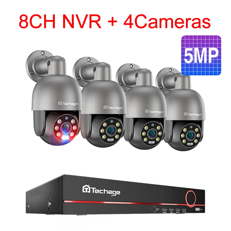 8CH 4 PTZ Camera