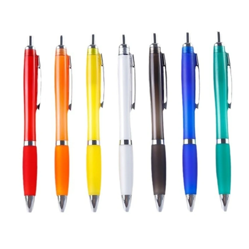 

7Pieces Ergonomic Grip Gel Pen Retractable Gel Pen Business Signing Pen, 0.5mm Quick Drying Smooth to Write