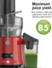 SiFENE Centrifugal Juicer Machine, Rapid 1000W Juice Extractor, Large 3.2'' Feed Chute for Whole Fruit & Veg Juicing, Red 3