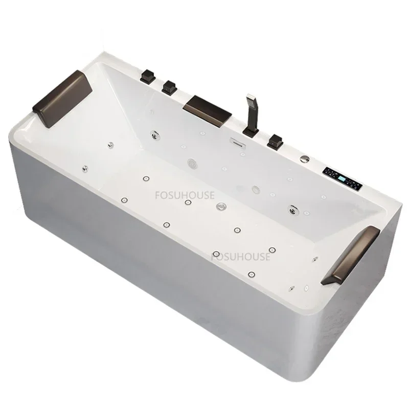 Bathroom Fixture Whirlpool Bathtub Modern Acrylic Spa Bathtubs Massage Surf Light Luxury Hotel Indoor Hydromassage Bath