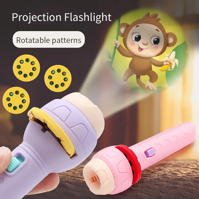 Projeksiyon çocuk el feneri Mini el 24-56 şekil projektör erken eğitim  hayvan bebek oyuncakları Mini erken eğitim oyuncaklar - AliExpress