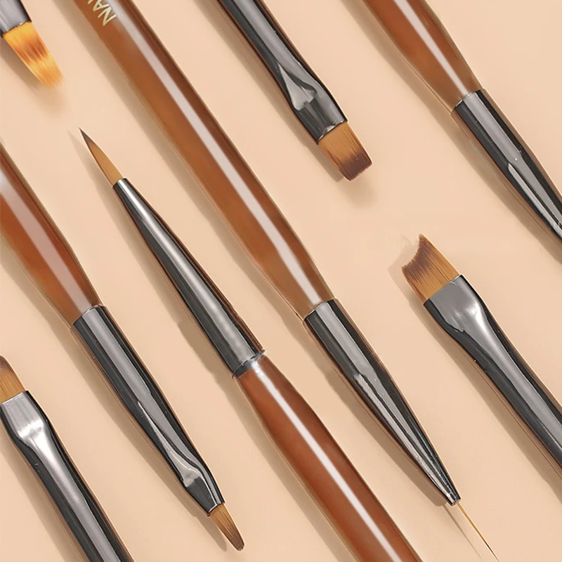 

1Pc Nail Art Liner Brush Stripe Pattern Painting Brush Acrylic UV Gel Extension Drawing Carving Pen DIY Manicure Tool Nail Brush