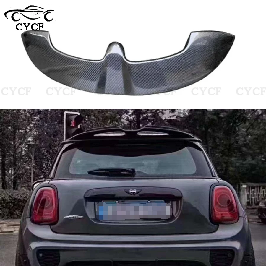

Real Carbon Fiber For BMW mini F56 F55 Series JCW Style Car Rear Trunk Spoiler Lip Wing Lip Extension
