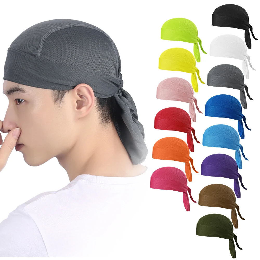 Bicycle Sweat-wicking Cap UV Protection Face Mask Sun-Protective Neck Gaiter Cycle Headscarf Headband Quick-dry Pirate Hat