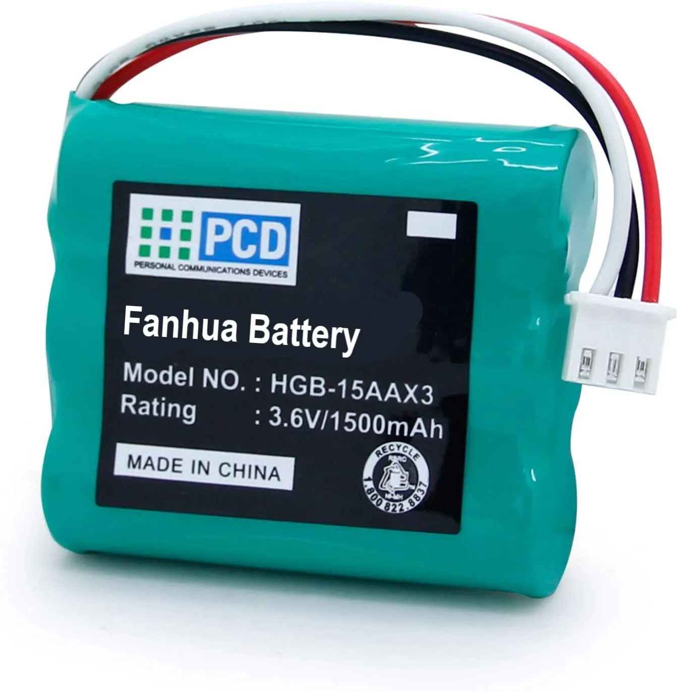 

1500mAh 3.6V Ni-MH for Huawei HGB-15AAX3 BTR2260B SDCP-H332 Replacement Battery Compatible Cordless Phone(1 Pack)