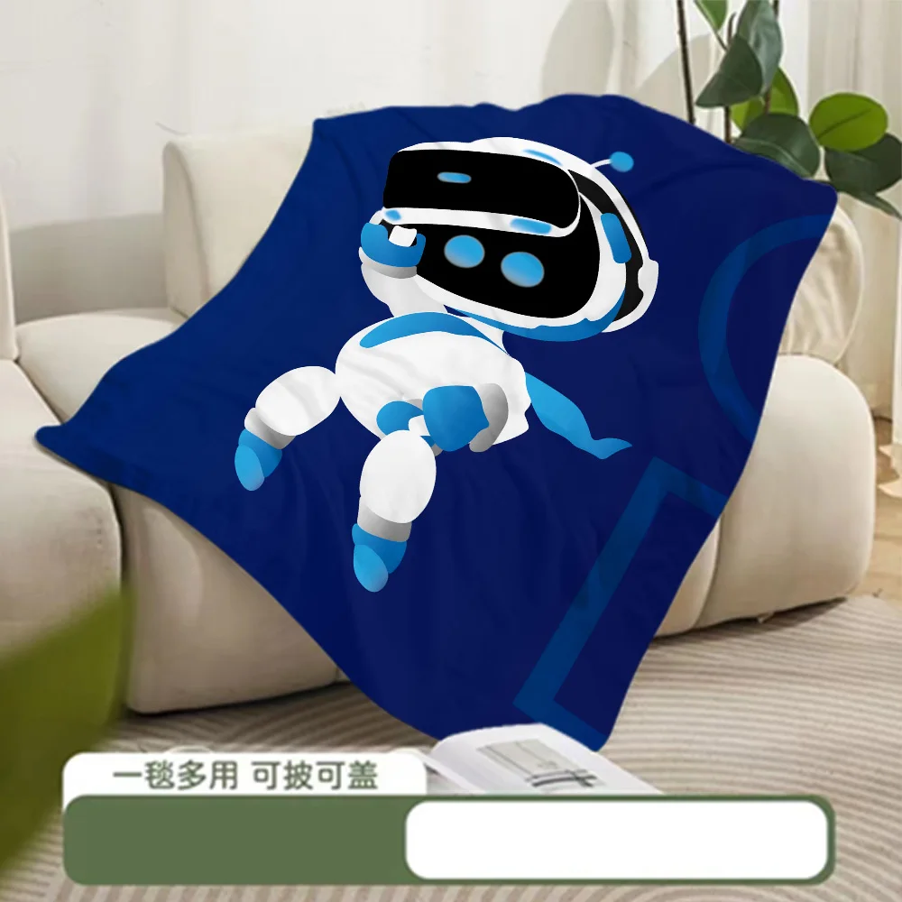Printed Blanket Picnic Blanket Cartoon Anime A-Astros Bot Warm Blanket Soft and Comfortable Home Travel Birthday Gift 5