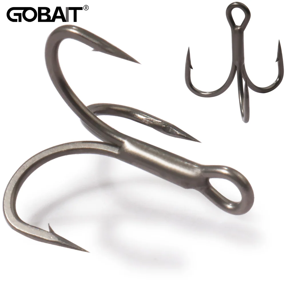 Drillinge 2 # -10 # 10PCS Angelhaken Winkel Stacheldraht Sharp High Carbon Stahl Nickel Rostschutz Köder Angelgerät Glattste Angelhaken