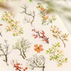 1Roll 2M Flower Handbook DIY School PET Tape Branch Series Supplies Flowering Adhesives Writing Background Scrapbook 60mm*2m 5
