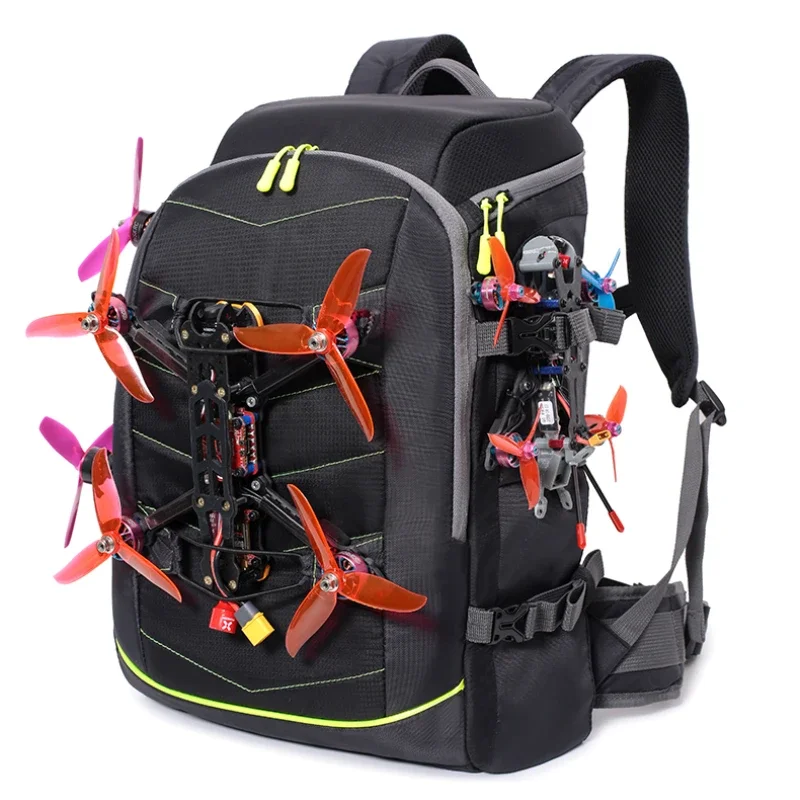 

300X160X430mm Large Capacity Drone Backpack 400D PU Waterproof Wrinkle Resistant Abrasion Resistant for FPV Outdoor Flying