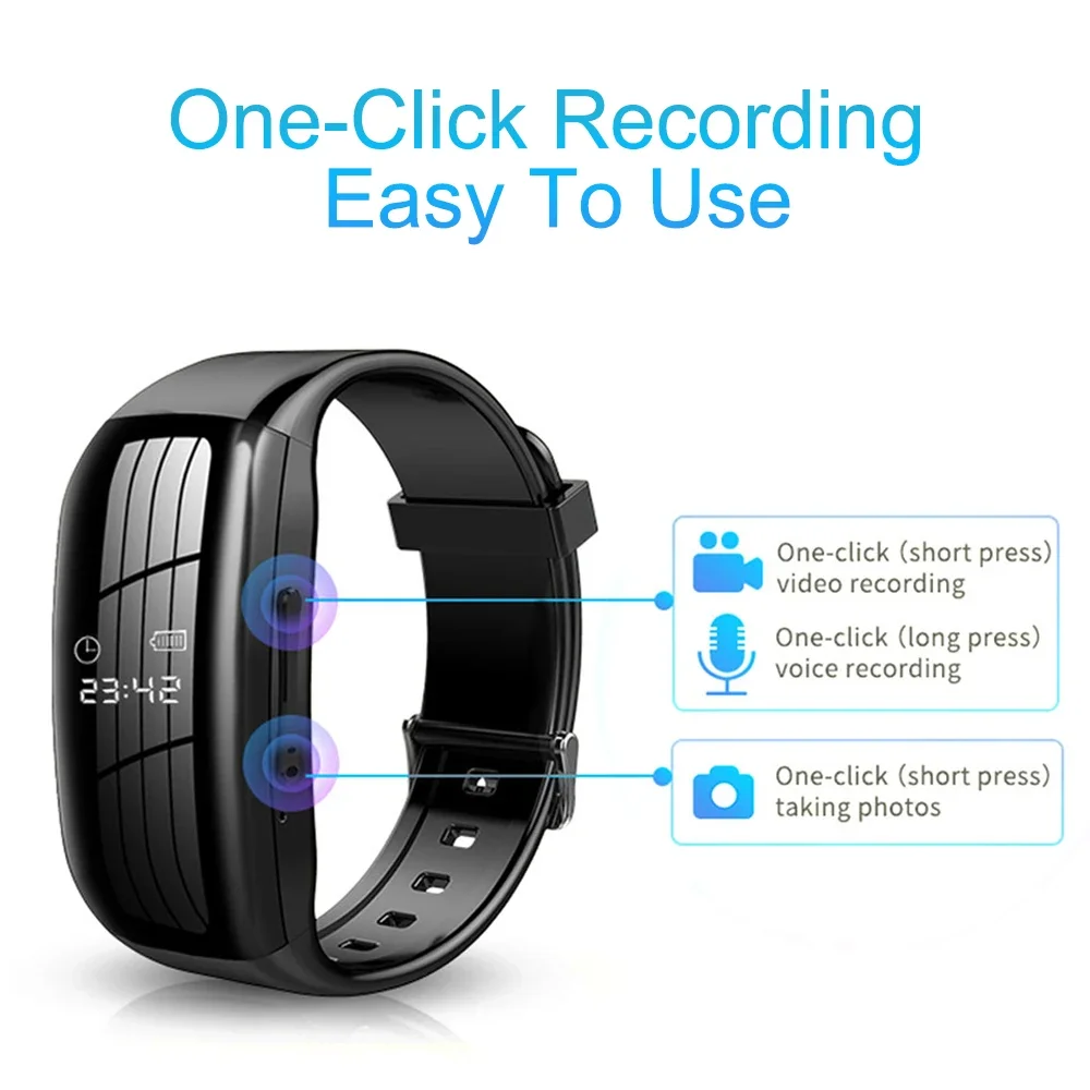 Recording watch showing wearable comfort