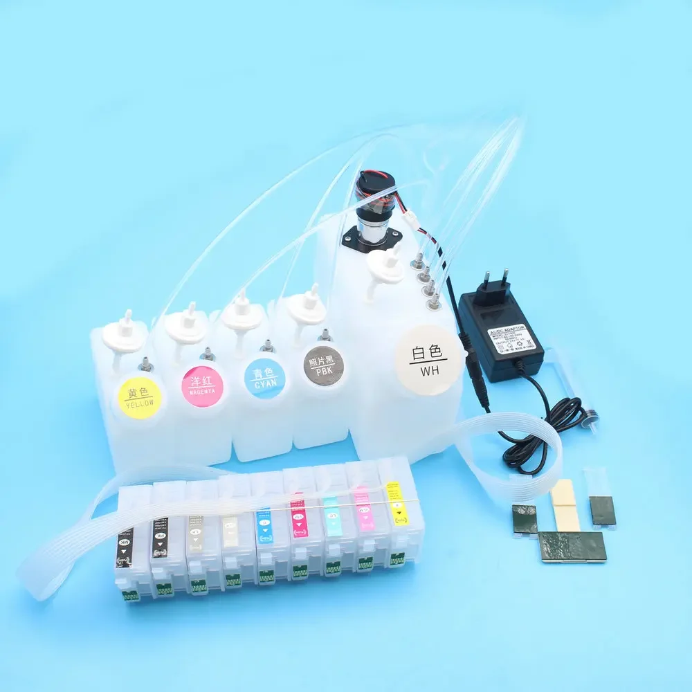 R3000 DTF Ciss System Kit For Epson Stylus Photo R3000 Ink Tank Ciss With Stirrer DTF Ink Tank CISS Continuous Ink S
