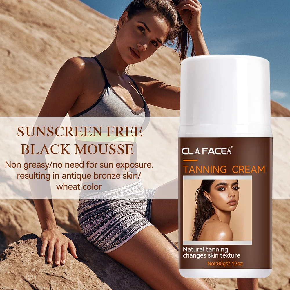 Fast Sunless Tanning Body Self Tanners Meihei Frost Beach Sun-free Sun Smear Body Wheat Tone Bronze Skin Help Black Care Cream