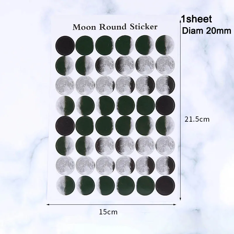 15 Sheet/1 Sheet White/Colour Circles Round Code Stickers DIY Crafts Code Stickers Self-adhesive 10/16/20MM Multipurpose Round 