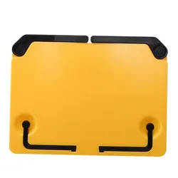 Compact Folding Cookbook and Tablet Stand with Adjustable Reading Angle (Yellow)