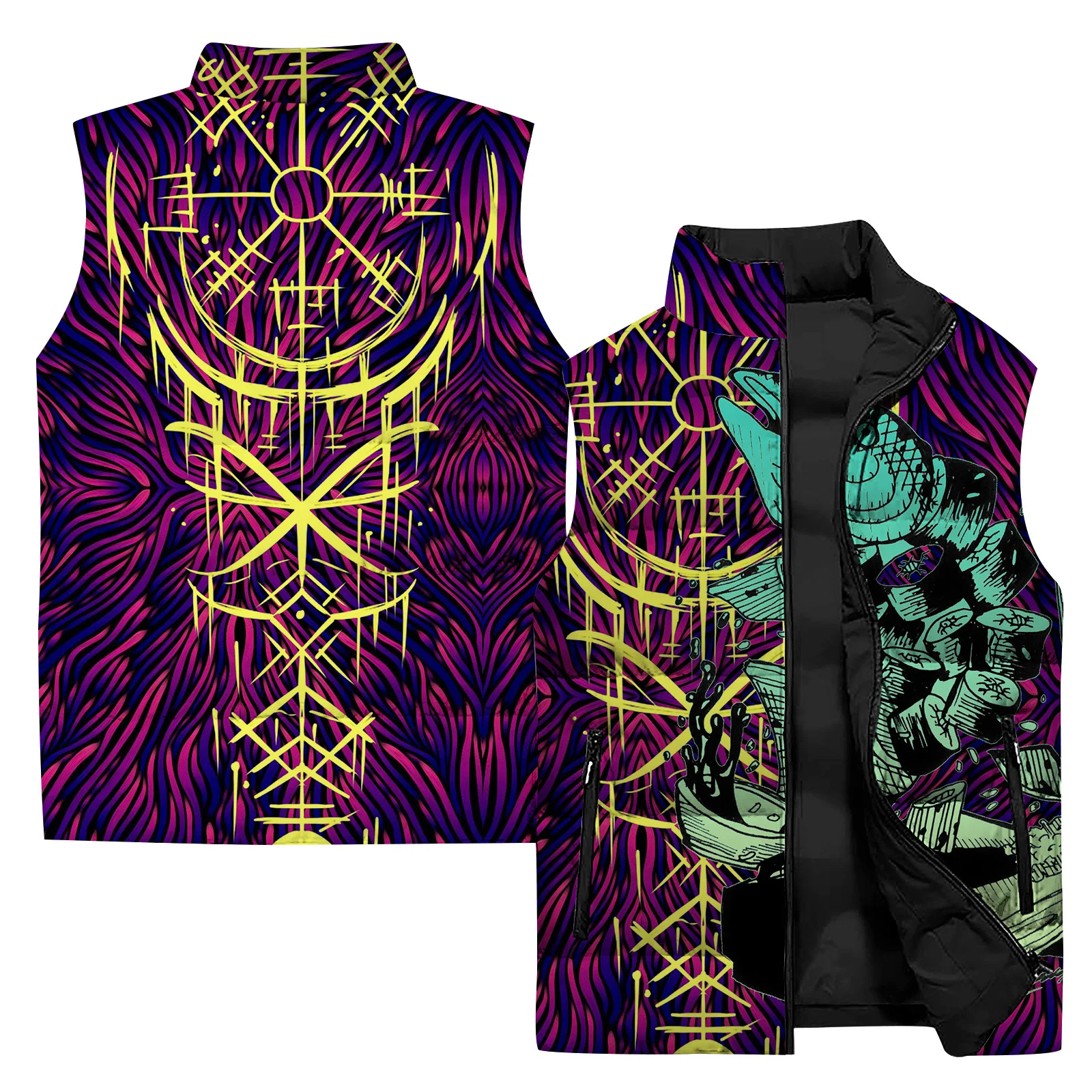 thumbnail image 1 of Chaleco calefaccionado para hombre, chaleco de tigre, chaleco cálido para hombre, chaleco de viento frío con diseño de león, chaquetas de invierno duraderas y frescas para hombre, 1 of 4