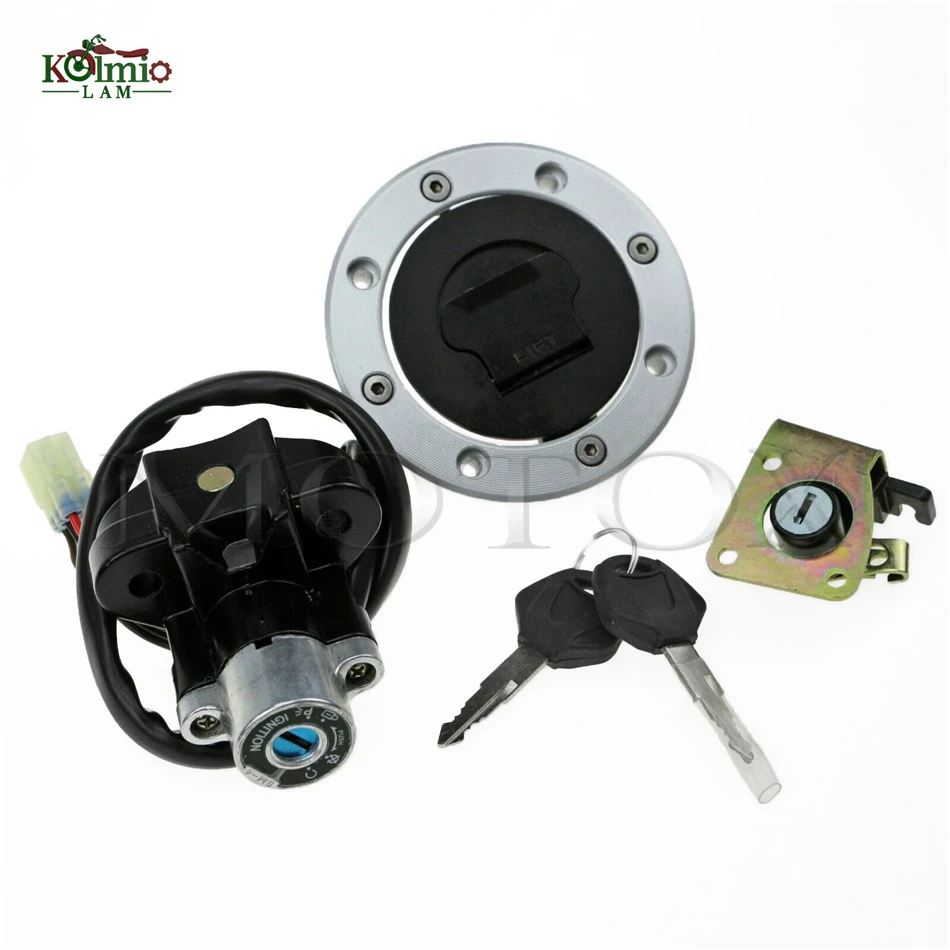 

Ignition Switch Lock Fuel Gas Cap Cover Keys Seat Fit For GSX-R 600/750/1000 GSX1200/1400 SV650 DL650/1000 TL1000R/S GSX600/750
