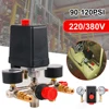 NEW Air Compressor Pump Pressure Switch Manifold Regulator Control Valve with Quick Connector Gauges 230-380V Aluminum Alloy 2