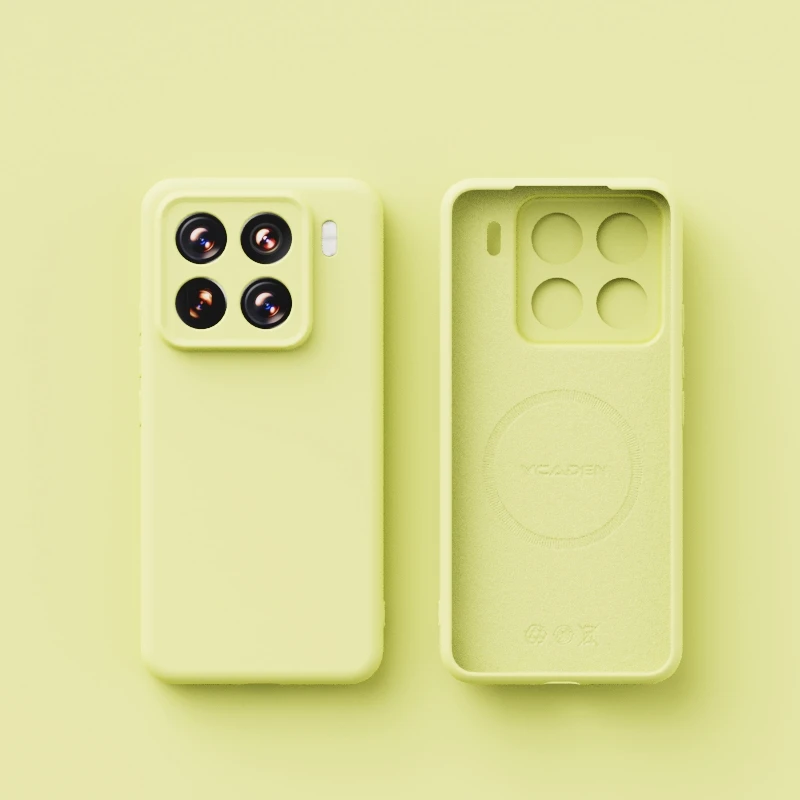 Shockproof Liquid Silicone Magnetic Wireless Charging Case - Solid Color Cover