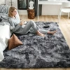 Gray Carpet for Living Room Plush Rug Bed Room Floor Fluffy Mats Anti-slip Home Decor Rugs Soft Velvet Carpets Kids Room Blanket 1