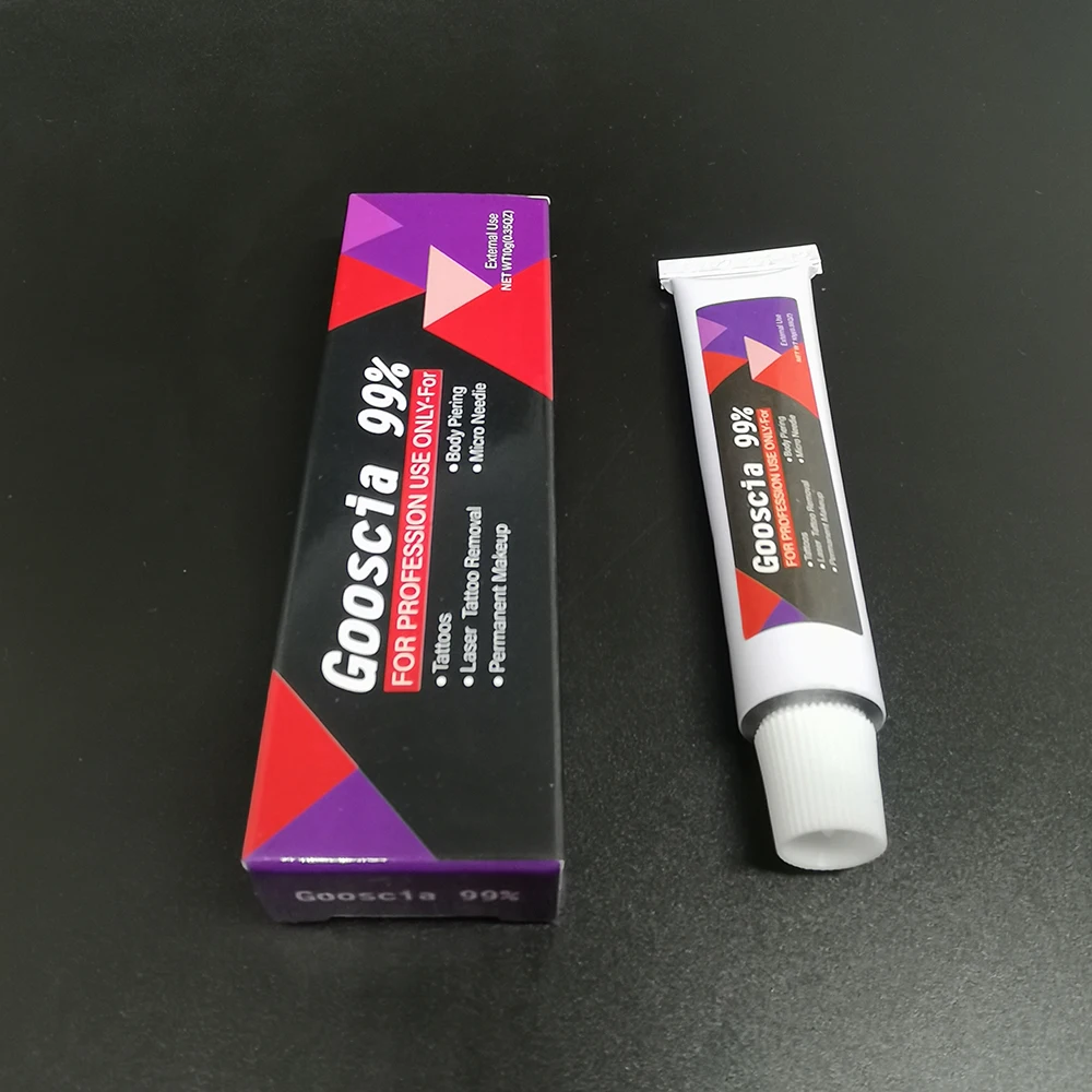 

New Arrival 99% Gooscia Tattoo Cream 10g Before Permanent Makeup Microblading Eyebrow Lips Auxiliary Cream Tattoo Removal