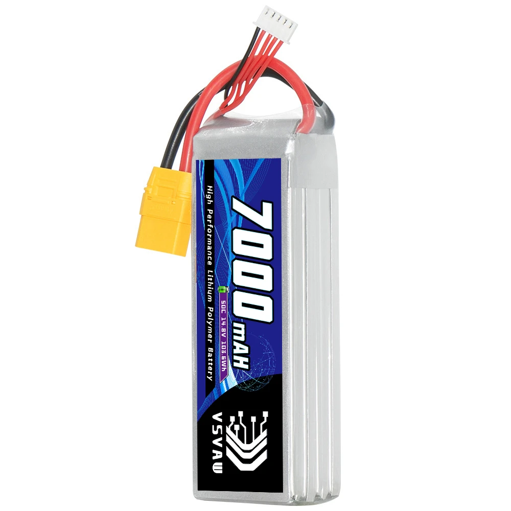 Original VSVAW 4S 14.8V 7000mAh 50C/100C H remote control toy RC car model, boat model, drone FPV aerial camera Lipo battery 5