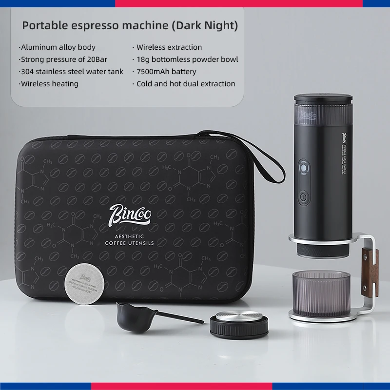 ماكينة القهوة المحمولة Bincoo H1Pro ماكينة إسبريسو...