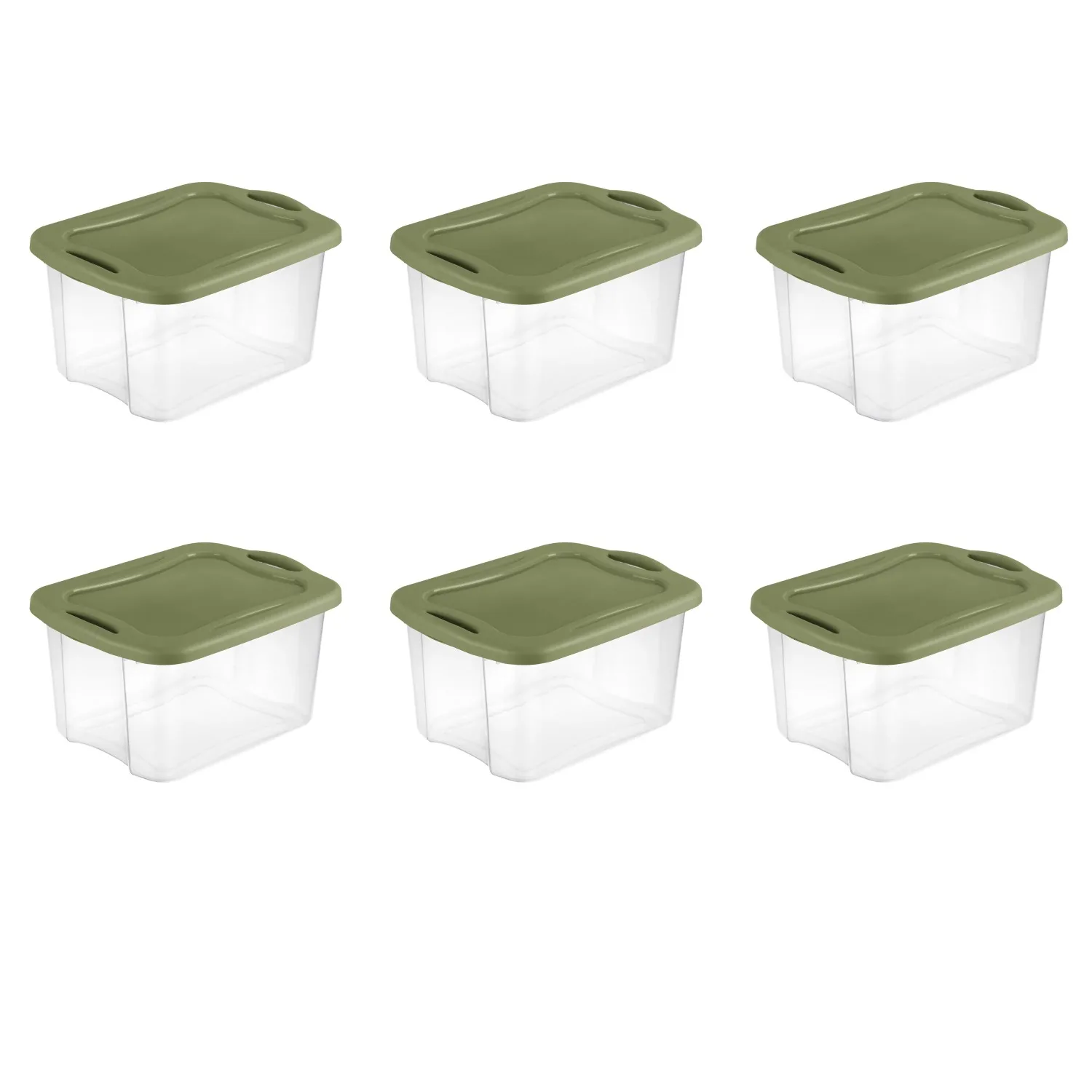 

40 Qt. Plastic Storage Boxes, Set of 6 kitchen organizer household items