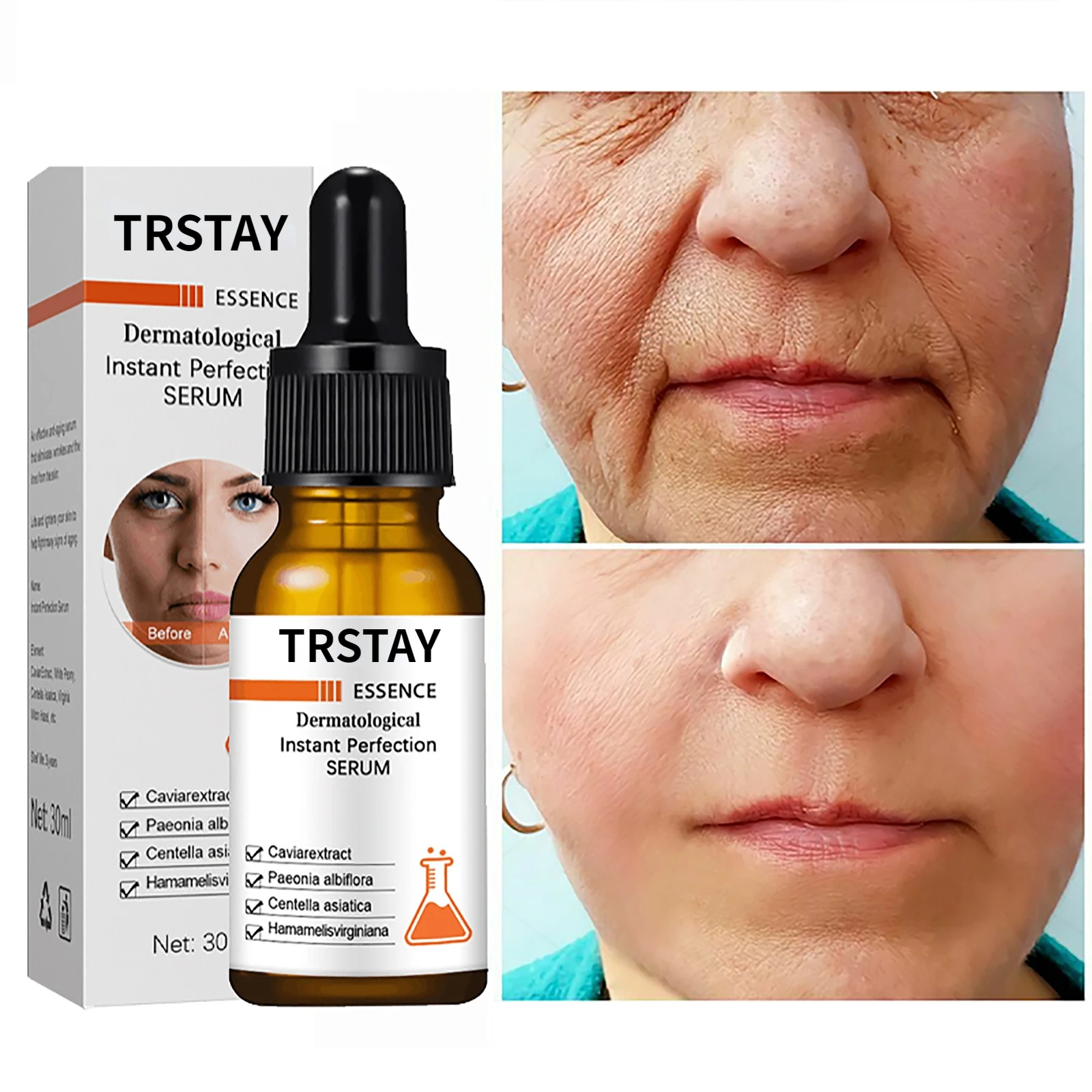 

Instant Facial Anti-Wrinkle Serum Fade Fine Lines Improve Firming Moisturizing Anti-aging Whitening Caviar Essence Skin Care