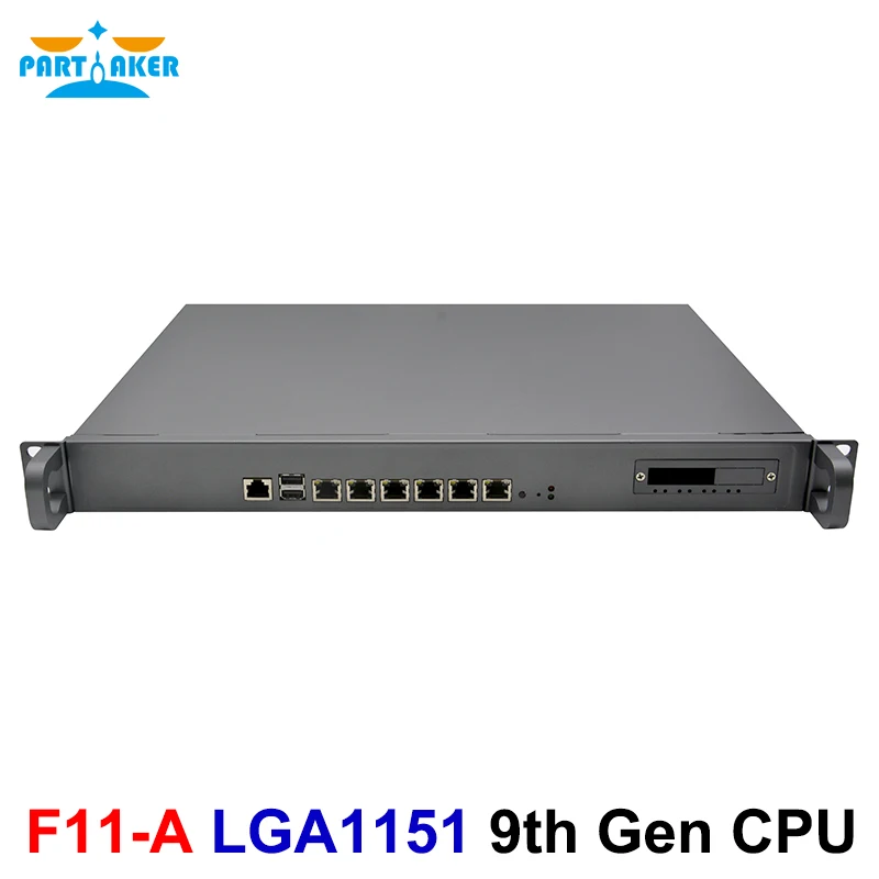 

OPNsens 1U Firewall LGA1151 Intel Core i3 9100 i5 9500 i7 9700 with 6x I226 LAN 4x 10G SFP 2xUSB 1U Network Security pfSense