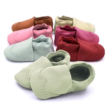 Bambino di alta qualità nabuk scarpe in pelle neonato bambino bambina ragazzo morbido mocassini scarpe neonato prima passeggiata 1
