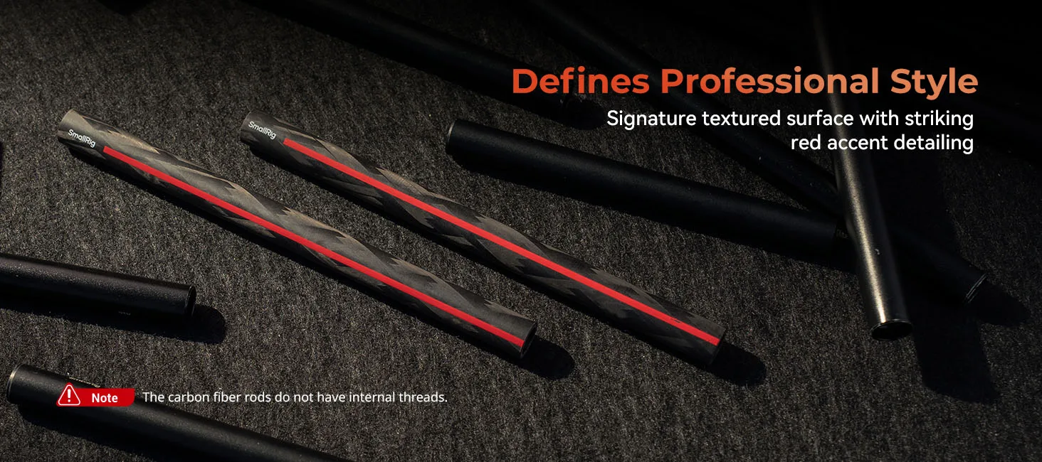 15mm Carbon Fiber Rods for Accessories Come with 15mm Rod Clamps 8/12 inches 2pc