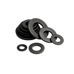 Black Plated Stainless Steel Flat Washers - Multiple Size Options Available - 3Pcs M14x28x2.5