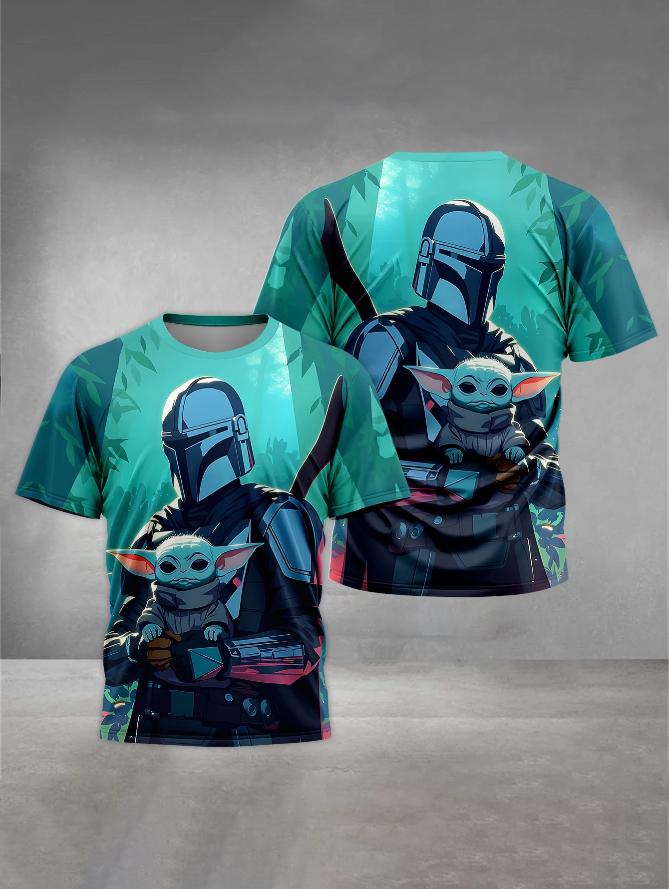 Mandalorians Yoda Print Baby Clothing 5 to 14 Years Male Outdoor Clothes for Children Boy Girl Child T-Shirt Top Shirts 2