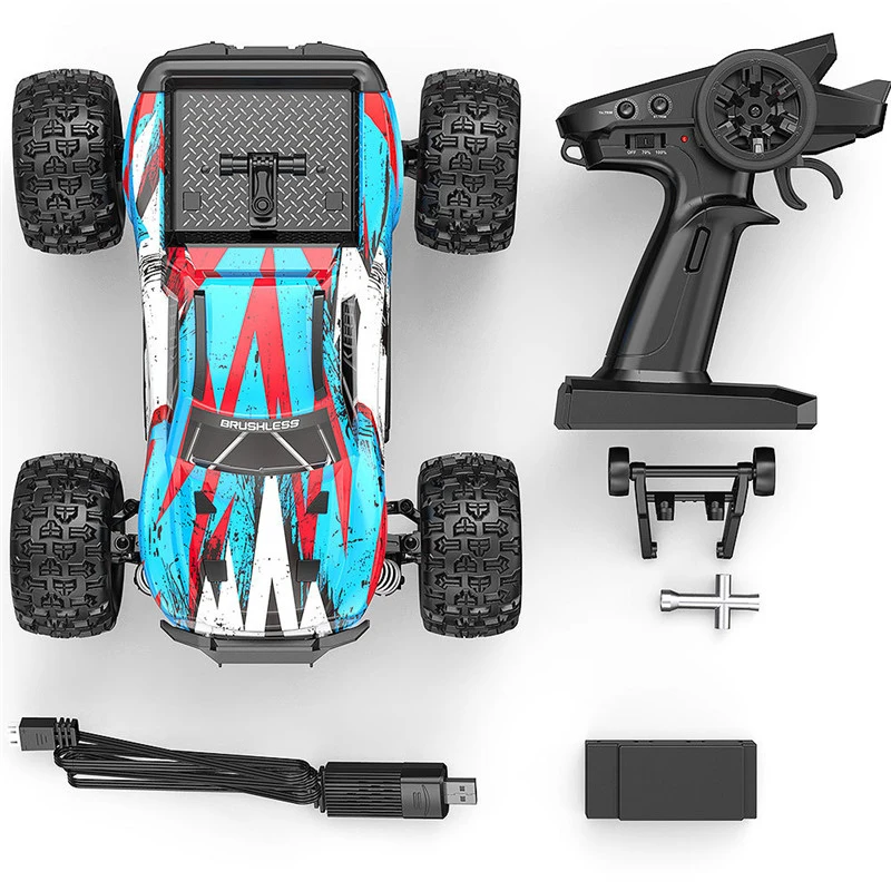 MJX 16207 16208 원격 조종 자동차 1/16 4WD RC카 70KM/H 브러시리스 RC 레이싱카 원격 조종 오프로드 트럭 장난감