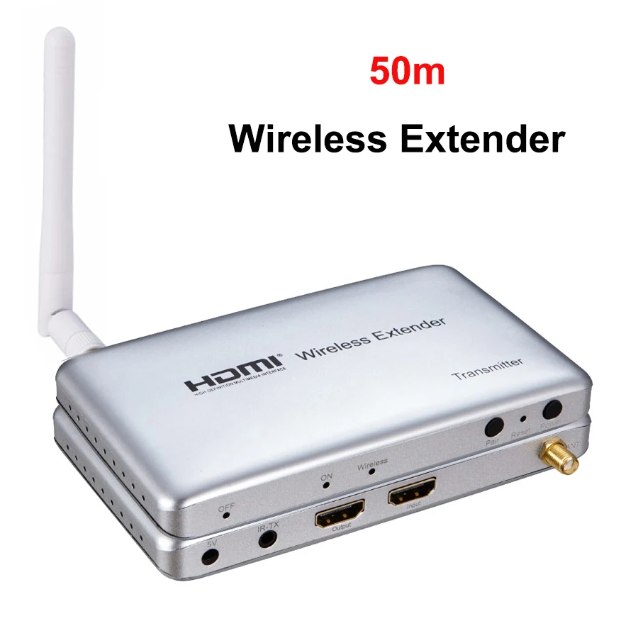 

Wireless Transmission HDMI Extender 50M 1080P Audio Video Screen Share Display Adapter Transmitter and Receiver For DVD PC To TV