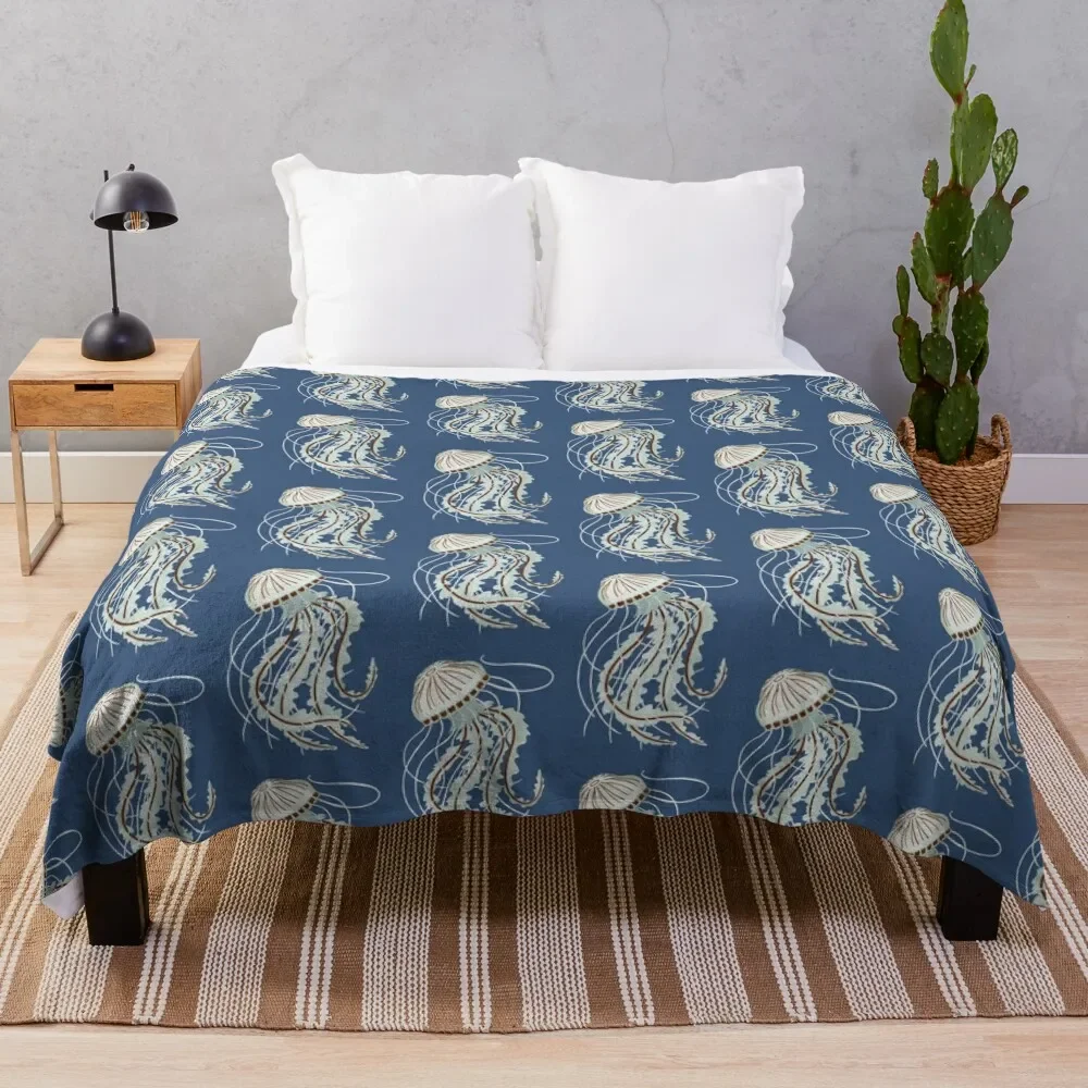 Translucent Jellyfish Throw Blanket Thin Tourist Blankets
