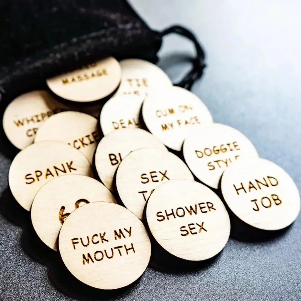 Useful Commemoration Tokens Unique Design Different Patterns Engraved Wooden Tokens  DIY Wooden Tokens Present 6