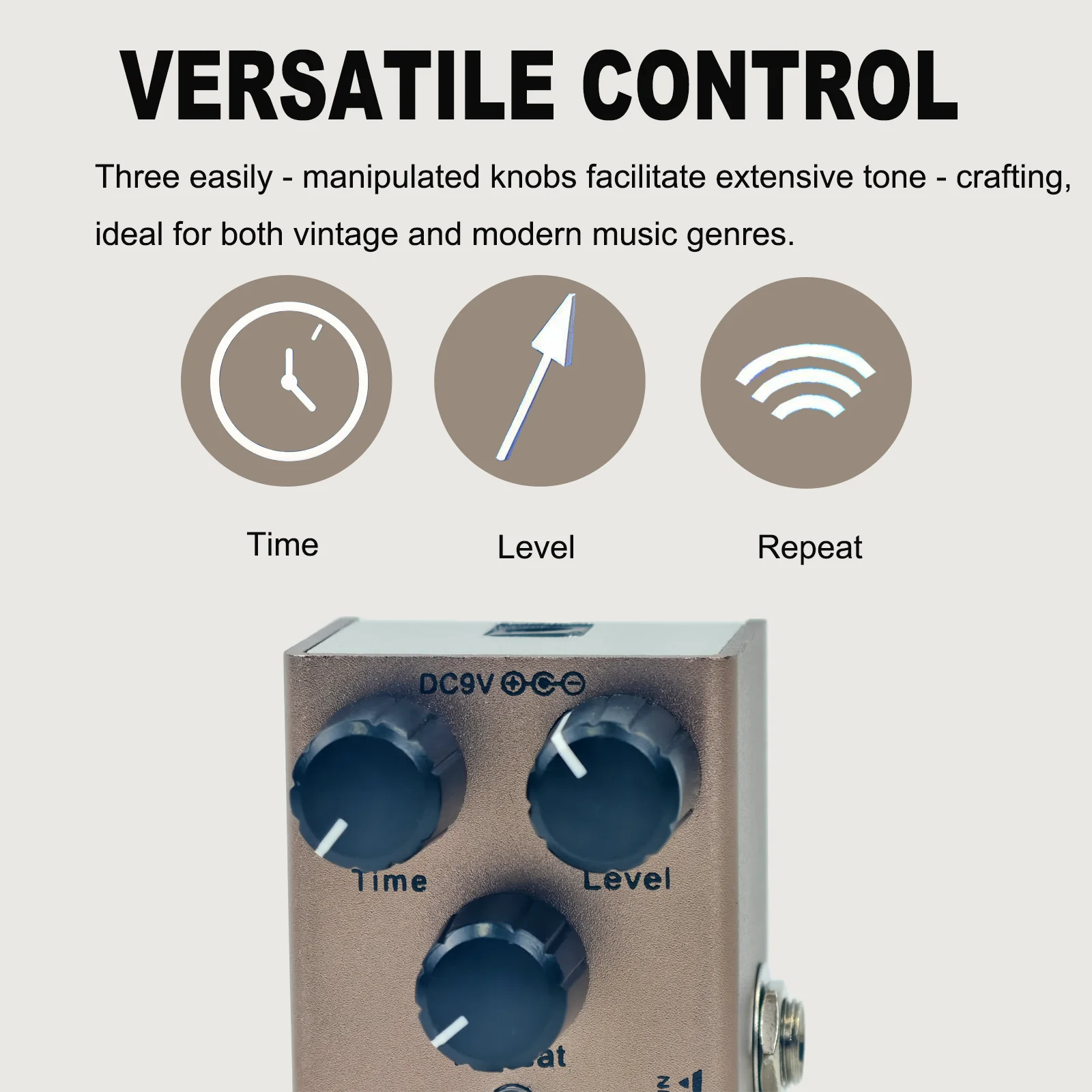 E-Gitarrenpedal Vintage Overdrive/Distortion Crunch/Distortion/US Dream/Classic Chorus/Vintage Phase/Digital Delay – Detail 32
