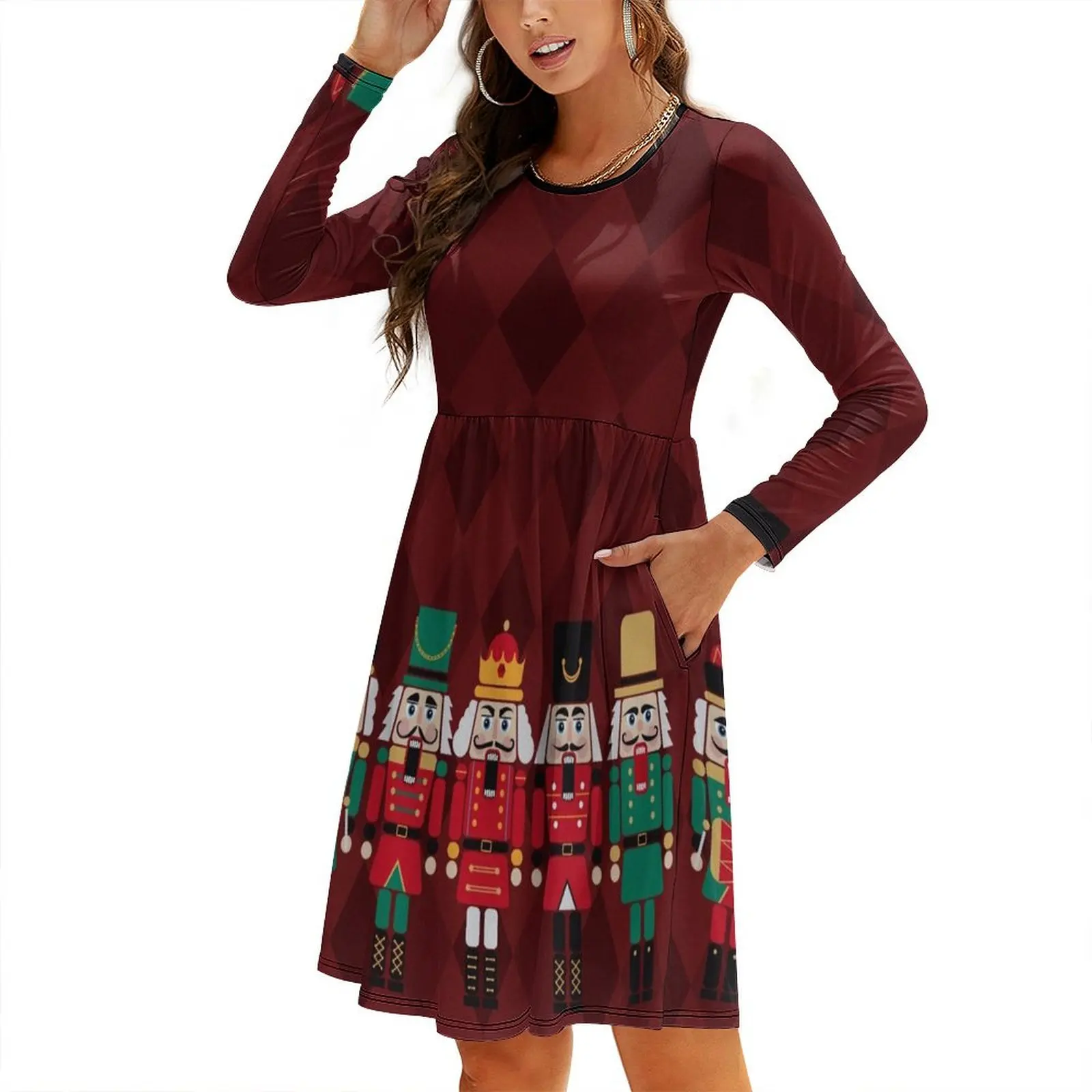 

The Nutcrackers Round Neck Baggy Dress sexy dress prom dresses Party dresses for women women's summer jumpsuit