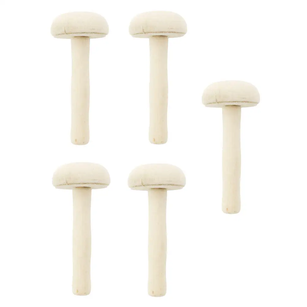 5pcs 나무 버섯 롤러 종이 인쇄 잉크 문지르기 도구 세트 아트 공예 인쇄 예술 Diy 용품 공예 도구