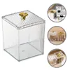Makeup Cotton Swab Storage Box Makeup Remover Cotton Toothpick Line Cosmetic Box Desktop Beauty Egg Acrylic Storage Box 1