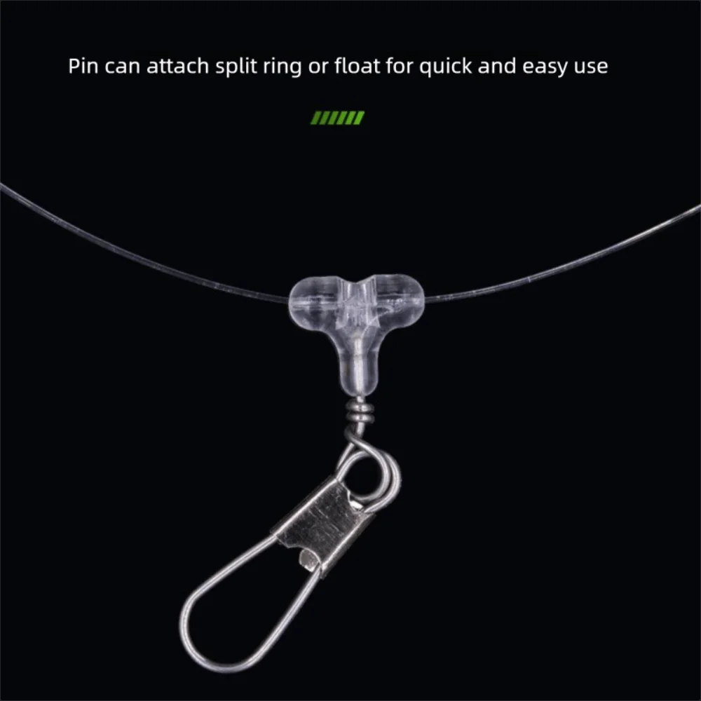 30 stücke Stecker Transparent Angeln Perlen Oval Klar 3 Weg Stecker Doppel Kreuz Loch Sabiki Rig Süßwasser Angeln – Detail 7