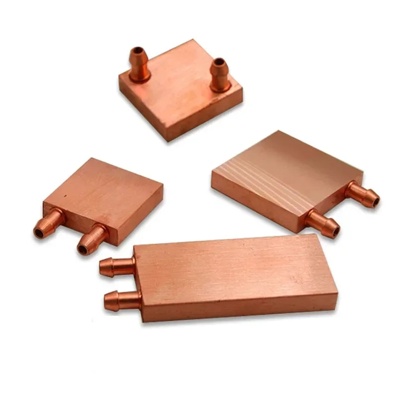 Cpu Gpu Water Cooling Block Placa Gráfica Intel Amd Trocador de Calor Radiador Modelo pc Cobre Completo - Imagem 5