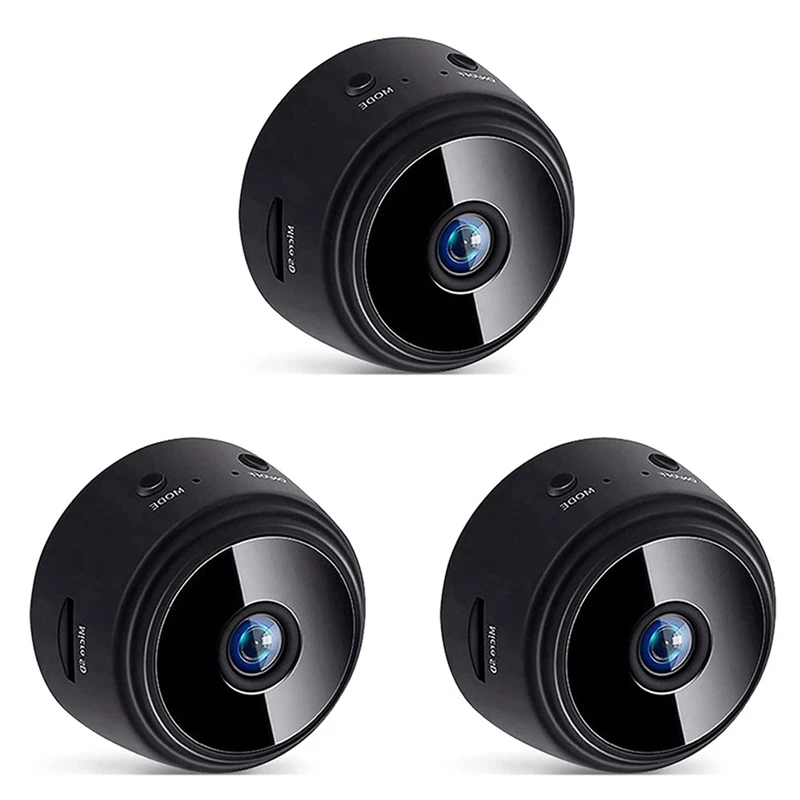 

3-х кратная кормушка для птиц с беспроводной наружной камерой, домик для птиц с камерой 720P, Wi-Fi камера ночного видения, Черная