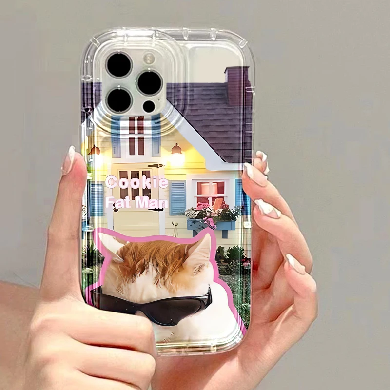 thumbnail image 1 of Funda para teléfono con diseño de gato y perro para iPhone 11, funda transparente a prueba de golpes para iPhone 16, 15, 14, 13, 12 Pro Max, XR, XS, X, 8, 7 Plus, SE, 1 of 5