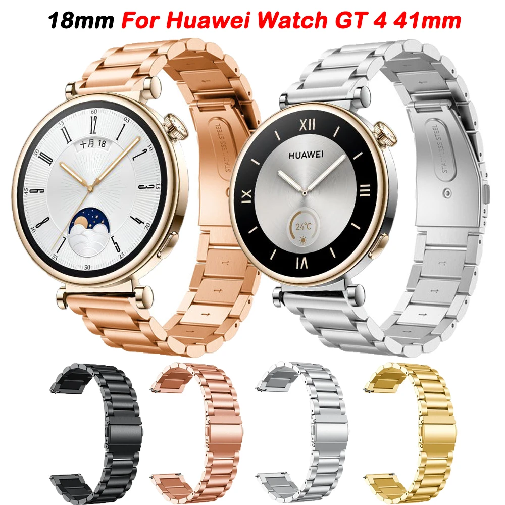 

Stainless Steel Strap For Huawei Watch GT4 GT 4 41mm Band For Garmin Venu 2S 3S Vivoactive 4S Forerunner 255S 265S Bracelet