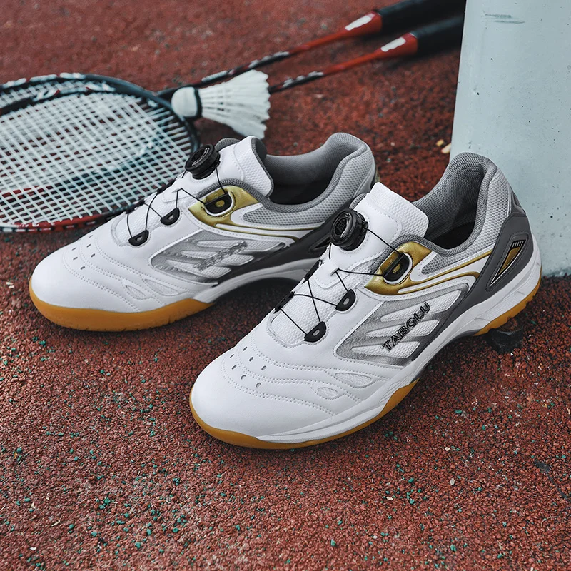 남녀공용 미끄럼 방지 배드민턴 신발, 커플 초경량 소프트 EVA 탁구 스니커즈, 내성 배구 피트니스 신발 